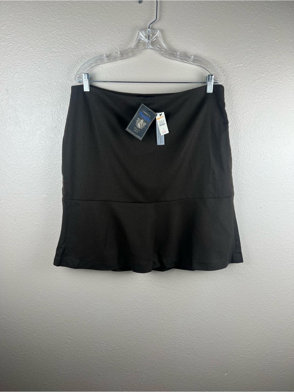 NWT Talbots Marzotto Wool Blend Flounce Skirt 14